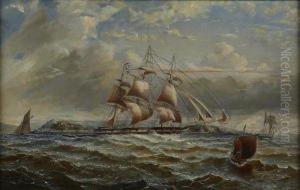 Running Down The Firth Of Clyde Oil Painting by George Alexander Napier