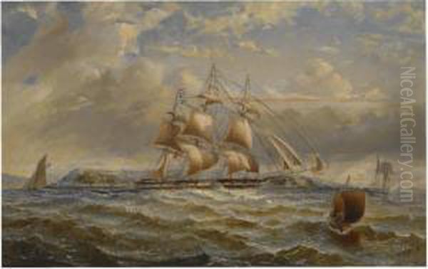 Running Down The Firth Of Clyde Oil Painting by George Alexander Napier