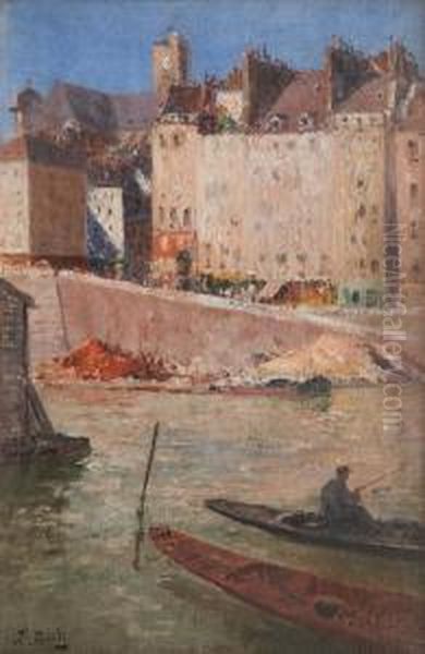 Coin De Quai Oil Painting by Francois Nardi