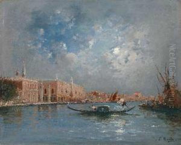 Ansicht Von Venedig Oil Painting by Francois Nardi