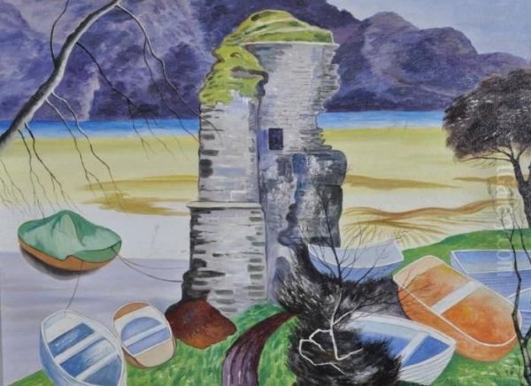 Surrealist Landscape Oil Painting by John Nash