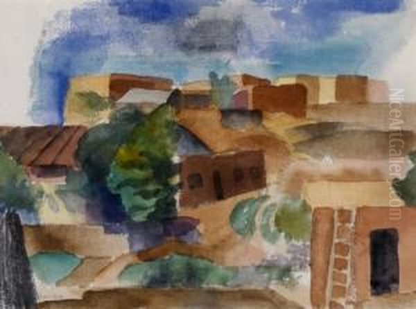 Acequia Madre Spring, Santa Fe Oil Painting by Willard Nash