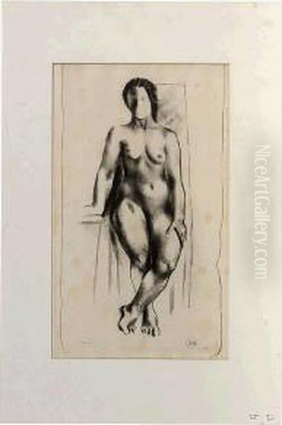 Female Nude. Oil Painting by Willard Nash