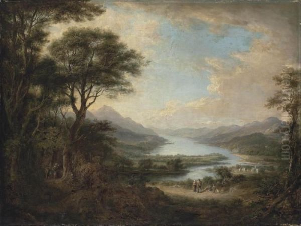 A View Of Loch Tay, From The West Oil Painting by Alexander Nasmyth