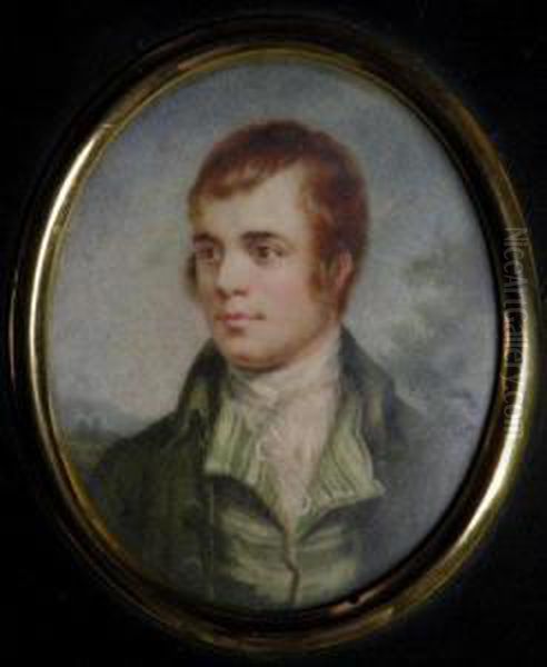 Portrait Of Robert Burns Oil Painting by Alexander Nasmyth