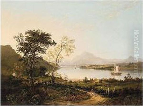 Loch Awe, Near Inverary Oil Painting by Anne Nasmyth