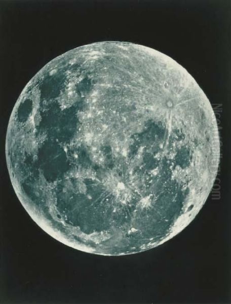 Full Moon Oil Painting by James Nasmyth