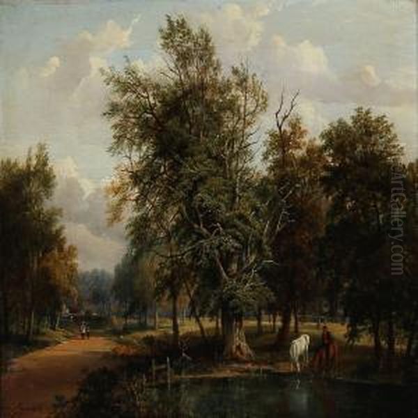 On Putney Heath, Surrey Oil Painting by Jane Nasmyth