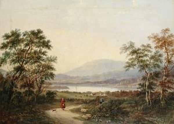 View Of Dumfrieshire Oil Painting by Margaret Nasmyth