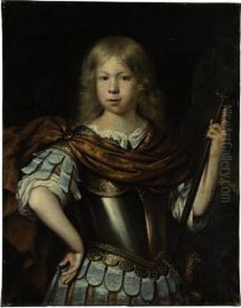 Portrait Of A Boy Oil Painting by Pieter Nason