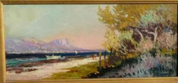 Environ De Toulon Oil Painting by Louis Nattero