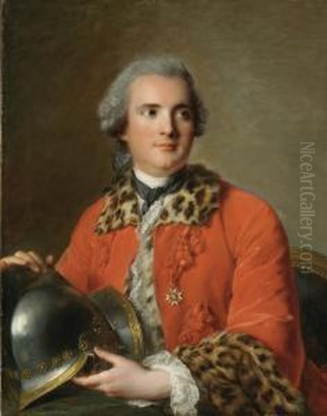 Portrait Of Jean Victor De Rochechouart Oil Painting by Jean-Marc Nattier