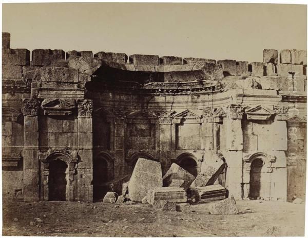 Baalbeck, Temple Du Soleil Oil Painting by Victor Nau De Champlouis