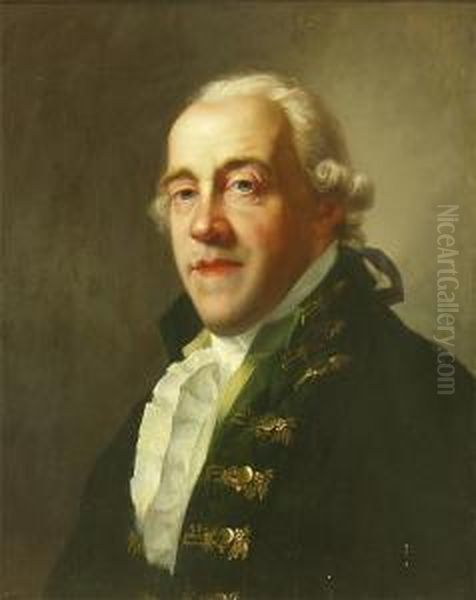 Protrait Des Karl Christian Joseph Prinz Von Sachsen Oil Painting by Friedrich Gotthard Naumann