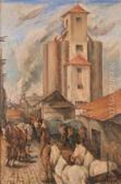 Il Silos Oil Painting by Hector Nava