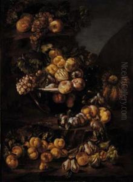 Natura Morta Con Ciotola In Vetro Oil Painting by Pietro Navarra