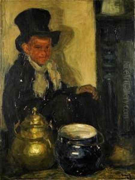 Le Petit Chaudronnier Oil Painting by Arthur Navez