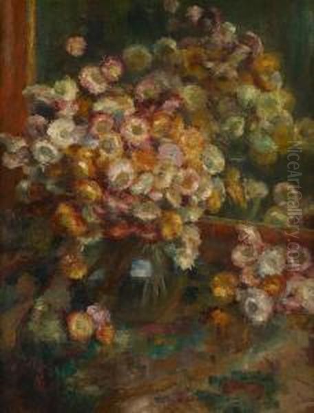 Bouquet Aux Immortelles Oil Painting by Arthur Navez