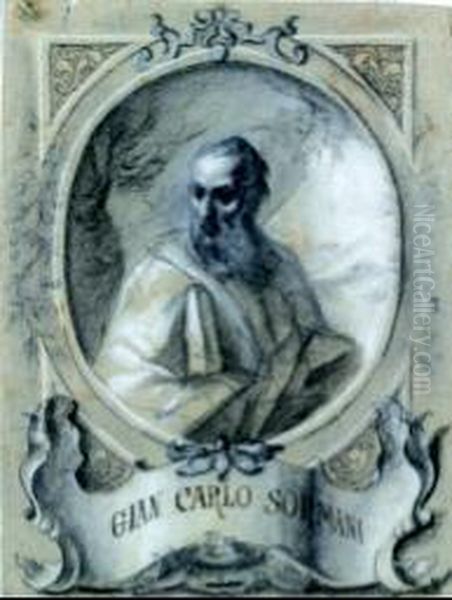 Ritratto Di Gian Carlo Sormani Oil Painting by Bartolomeo Nazari