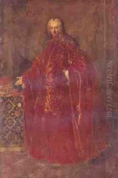 Venetian Senator Oil Painting by Nazario Nazzari