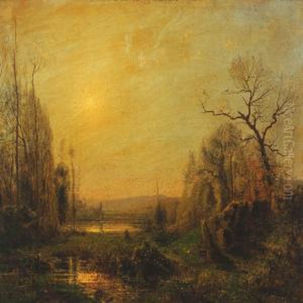 Landscape Oil Painting by Francois H. Nazon