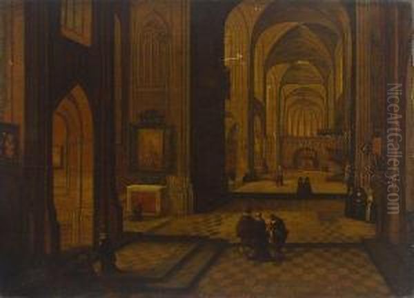 Interieur D'eglise Oil Painting by Pieter Ii Neefs