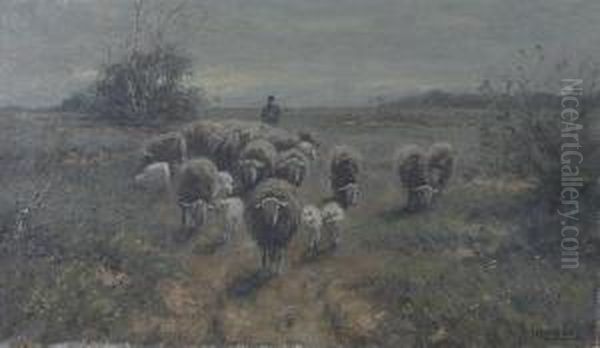 Pastoral Oil Painting by Martinus Jacobus Nefkens