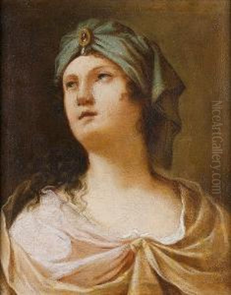 The Head Of A Sibyl Oil Painting by Il Boccia Girolamo Negri