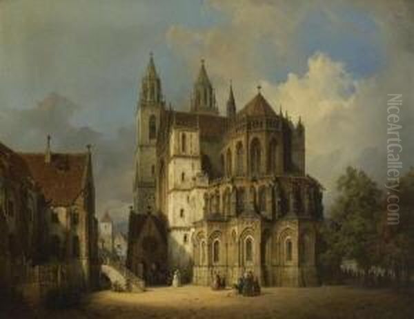 Magdeburg Oil Painting by Michael Neher