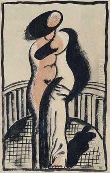 Figura Feminina Oil Painting by Ismael Nery