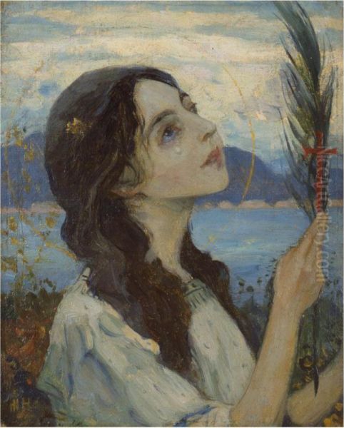 Saint Barbara Oil Painting by Mikhail Vasilievich Nesterov