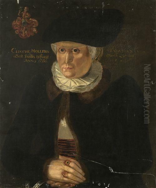  Portrait D'homme En Colerette  Oil Painting by Nicolas Neufchatel