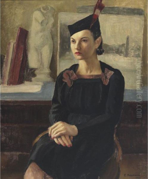 Miss Sybil Cohen Oil Painting by Ernst Neumann