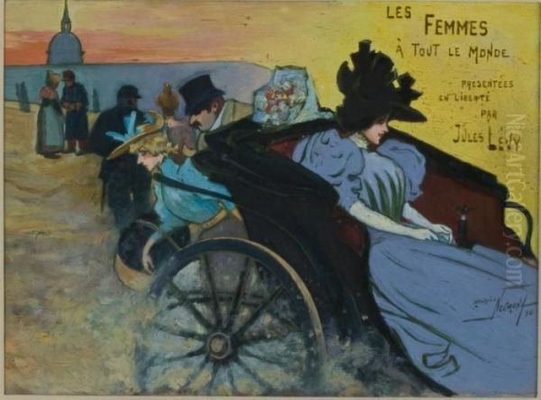 Les Femmes A Tout Le Monde Presentees En Liberte Par Jules Levy Oil Painting by Maurice Neumont