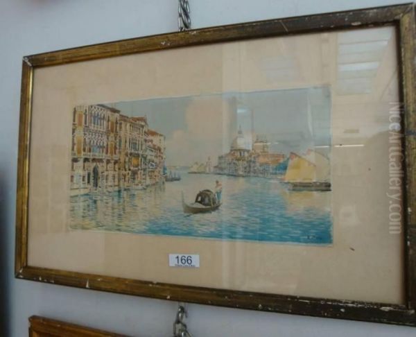 Venezia Oil Painting by A. Augustus Neve