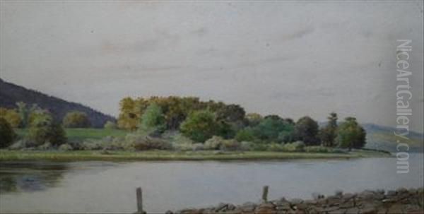 Lakeland Landscape Oil Painting by Louis Neville