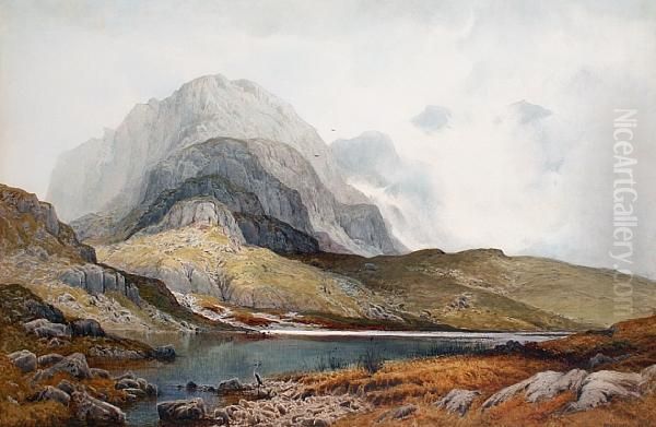 A Highland Loch Oil Painting by Frederick Clive Newcombe