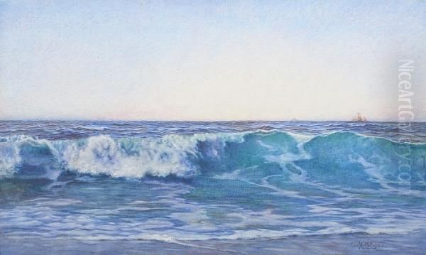 Seascape Oil Painting by Harry Foster Newey