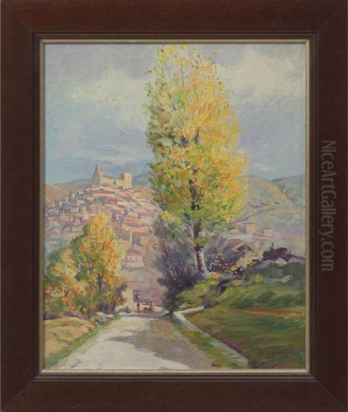 Road To The City Oil Painting by Benjamin Tupper Newman