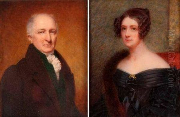 Mr And Mrs David Boyle Oil Painting by William John Newton