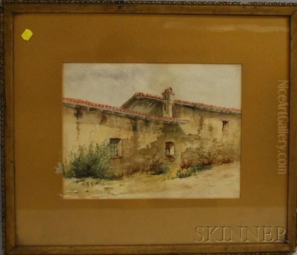 San Juan Capistrano Oil Painting by Marie Antoinette Ney