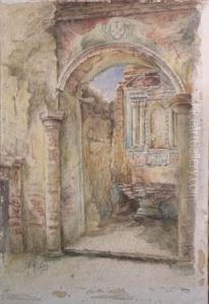 Arched Passageway Oil Painting by Marie Antoinette Ney