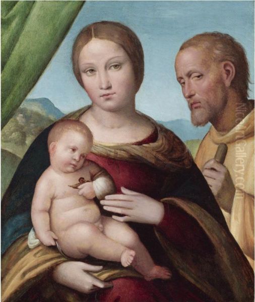 The Holy Family Oil Painting by Nicola Pisano