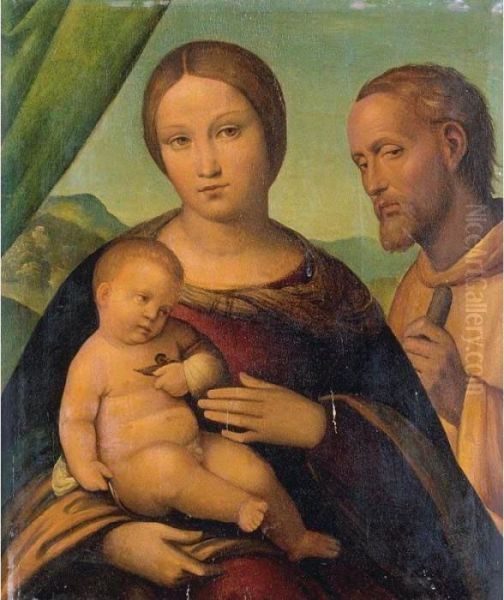 The Holy Family Oil Painting by Nicola Pisano