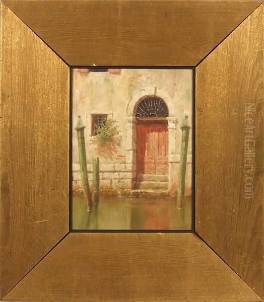 Venetian Door Oil Painting by Burr H. Nicholls