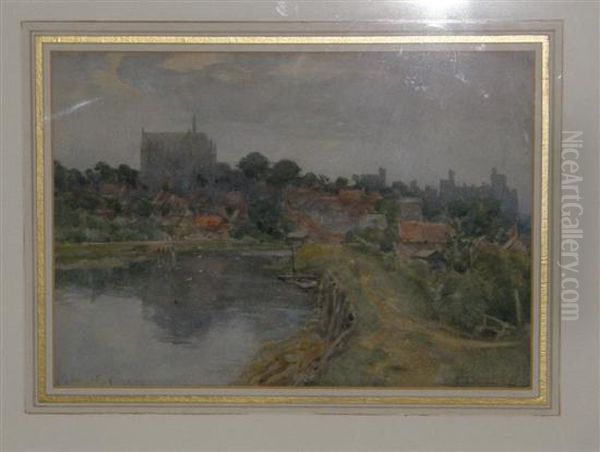 Arundel Oil Painting by George F. Nicholls