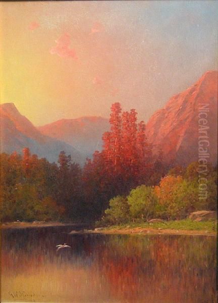 Iridescent Stillness Oil Painting by George Washington Nicholson