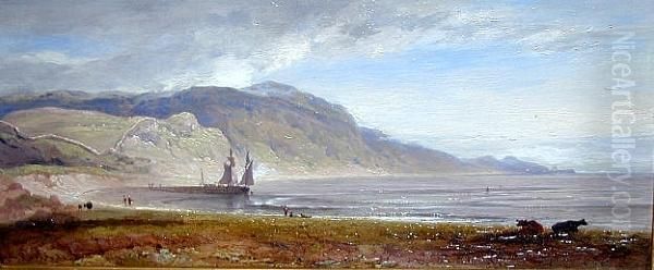 Fife Coast, Kinghorn Bay Oil Painting by William Nicholson