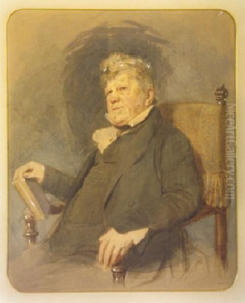 Study Of Sir Walter Scott Oil Painting by Erskine Nicol