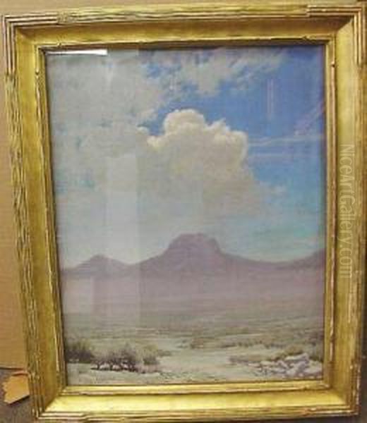 Desert Landscape Oil Painting by Audley Dean Nicols